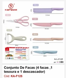 Kit Facas 6 peas KA-F125