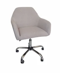 Poltrona Diamante Giratoria Linho