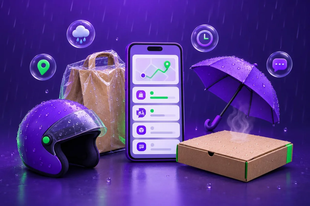 Delivery em dia de chuva: como vender mais sem atrasar e sem perder cliente