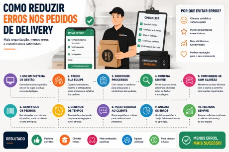 Reduza Erros em Pedidos de Delivery: Dicas de Gest�o e Automa��o para Restaurantes