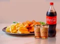 Frango cubana +  1 Coca 2L + 2 pudins