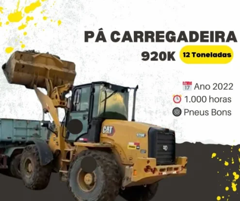 imagem do produto P Carregadeira 920k Aggregate 12 Toneladas Ano 2022