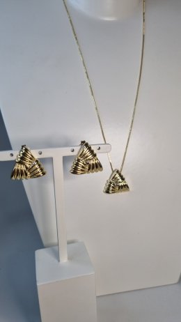 Brincos triangulo - Coleção Elemental - Banhado a Prata