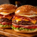 02 (dois lanches) X Shark Hamb�rguer 180 gramas