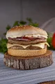 sandu�che double cheese bacon