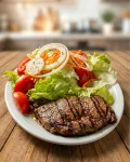 Bife ancho com salada