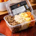 Patinho Desfiado com Arroz Integral e Legumes - 450g