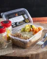 Patinho Desfiado com Pur� de Batata doce e Legumes - 450g