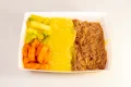 Patinho desfiado com Purê de Mandioca e Legumes - 225g