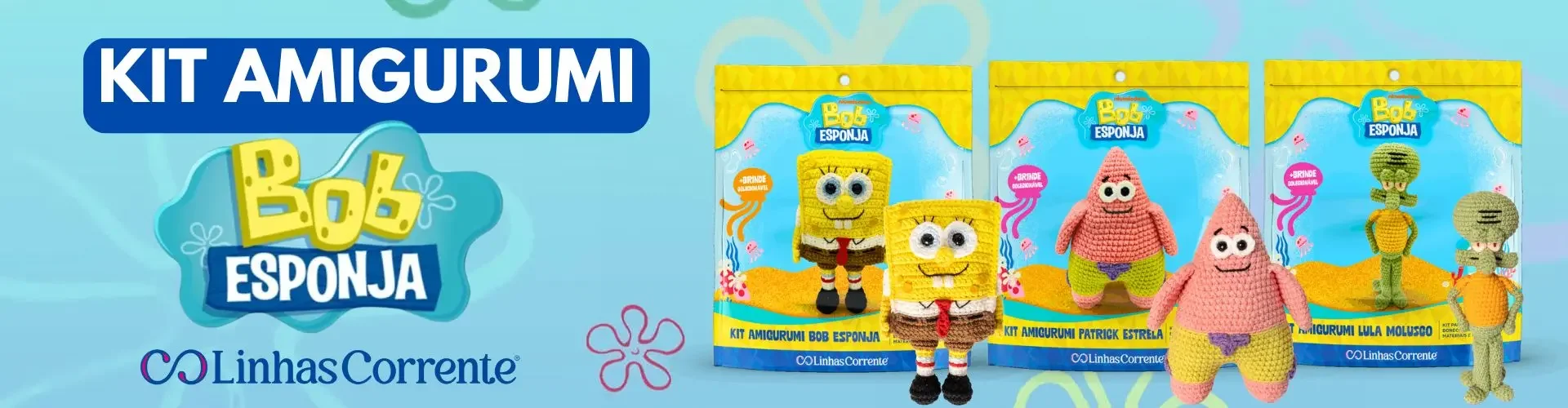 Kit Amigurumi Bob Esponja