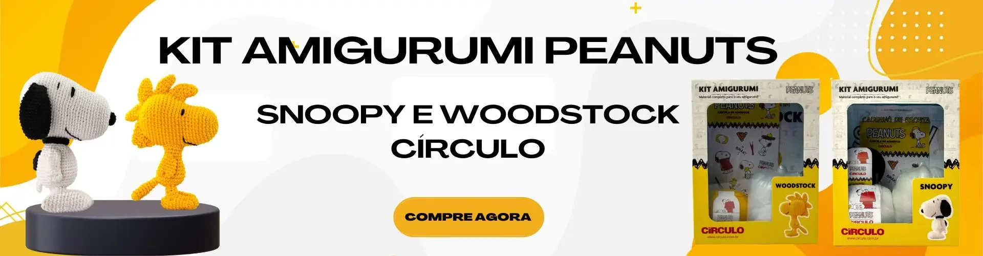 Kit Amigurumi Snoopy