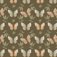 Tricoline Fuxicos Garden  Borboletas fundo marrom - GAR002.png