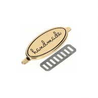 plaquinha oval handmade dourado.jpg