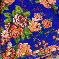 tecido chita fundo azul flor laranja.jpg