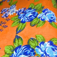 chita algodao fundo laranja flor azul.jpg