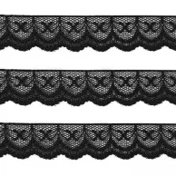 Renda Nylon 21mm cor 19 preto.webp