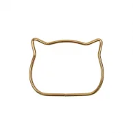 alca de bolsa metal gatinho dourado.jpg