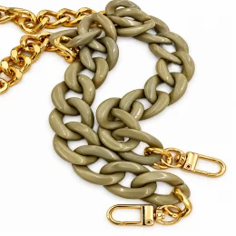 Alça de Corrente Khaki e Dourada.png