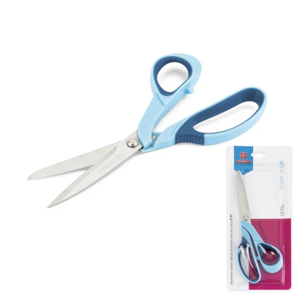 Tesoura de Costura 1960-7.12 Super Edge Azul Mundial.png