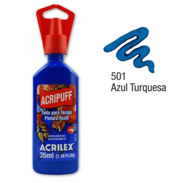 Tinta acripuff 501 azul turquesa.webp