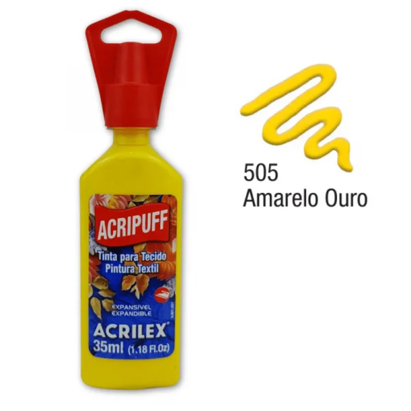 Tinta acripuff 505 Amarelo ouro.webp