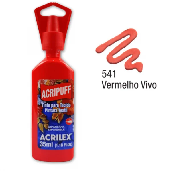Tinta acripuff 541 vermelho vivo.webp