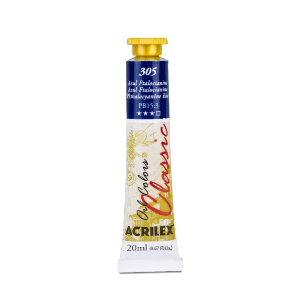 Tinta oleo 20ml 305 azul ftalocianina.webp