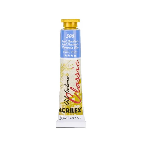 Tinta oleo 20ml 306 azul hortensia.webp