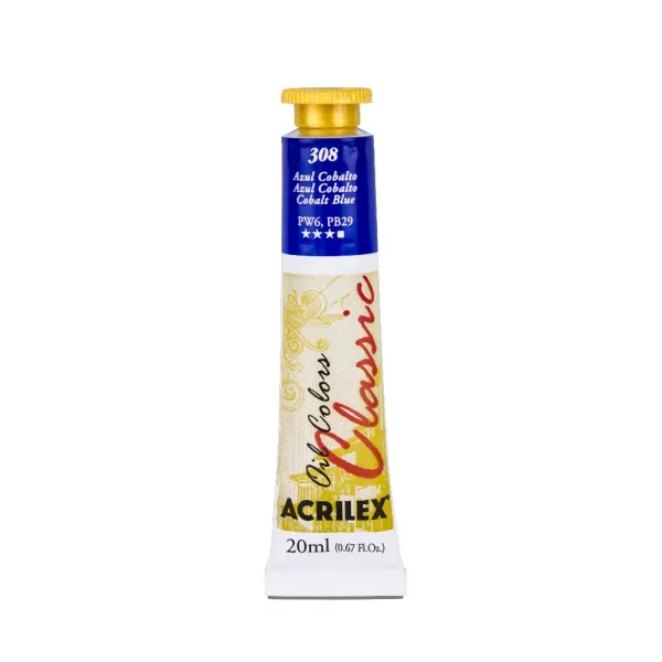 Tinta oleo 20ml 308 azul cobalto.webp