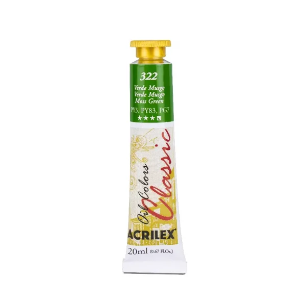 Tinta oleo 20ml 322 verde musgo.webp