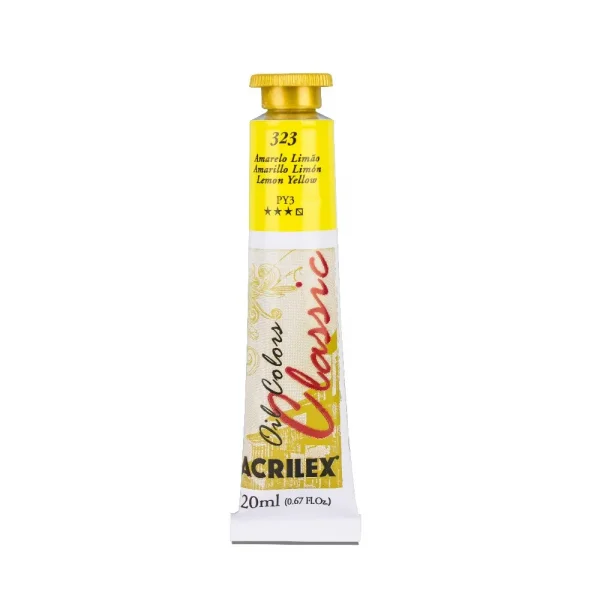 Tinta oleo 20ml 323 amarelo limo.webp