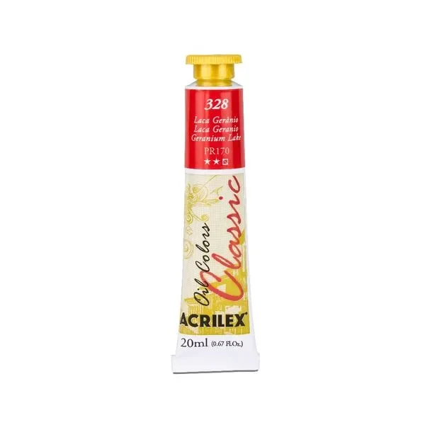 Tinta oleo 20ml 328 laca geraniio.webp