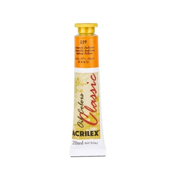 Tinta oleo 20ml 339 amarelo indiano.webp