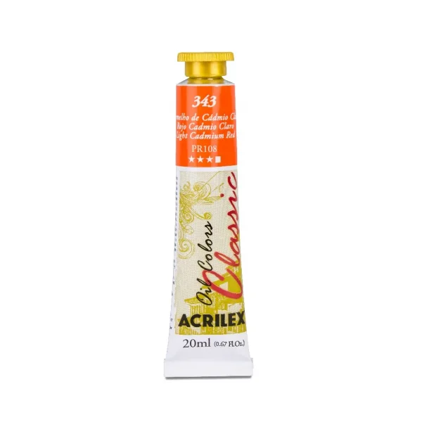 Tinta oleo 20ml 343 vermelho cadmio claro.webp