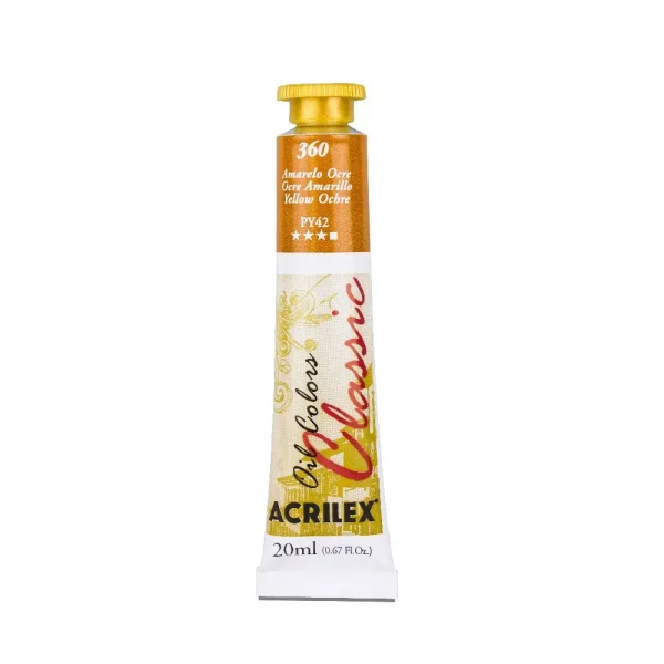Tinta oleo 20ml 360 amarelo ocre.webp