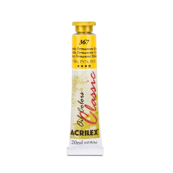 Tinta oleo 20ml 367 amarelo permanente escuro.webp