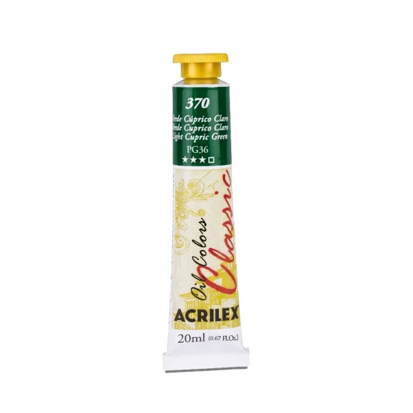 Tinta oleo 20ml 370 verde cuprido claro.webp