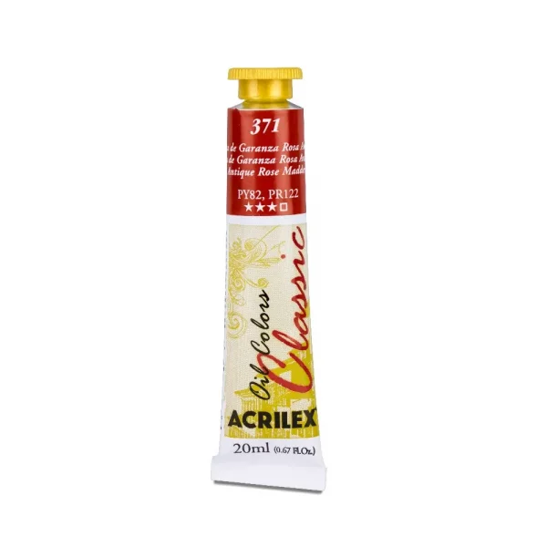 Tinta oleo 20ml 371 laca de garnza rosa antigo.webp