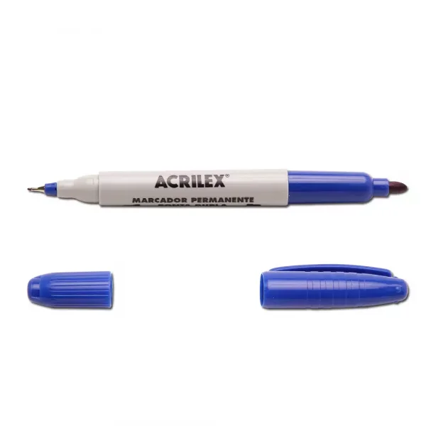 marcador duplo acrilex 521 azul.webp