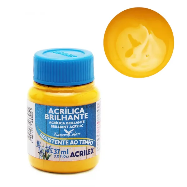 tinta acrilica brilhante 37ml 505-amarelo-ouro.webp