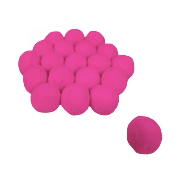 Bola Pompom rosa escuro.png