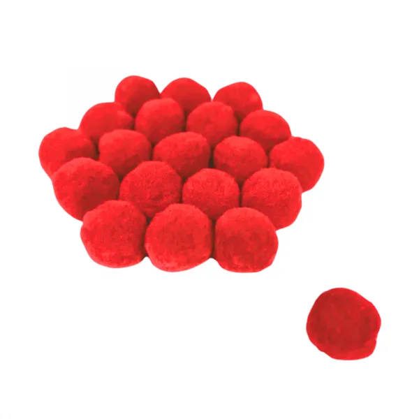 Bola Pompom vermelho claro.png