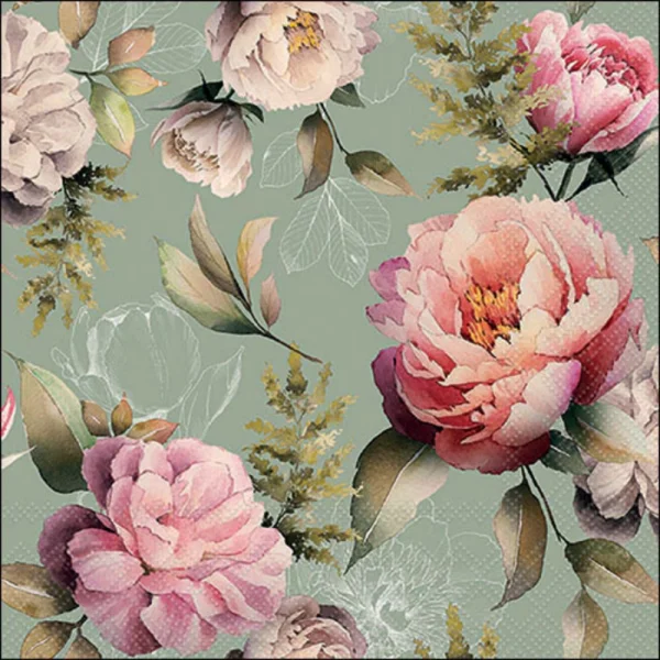 Guardanapo Decoupage 13318130 Peonies composition green.png