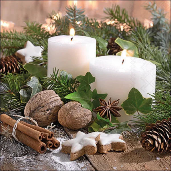 Guardanapo Decoupage 33310805 White candles.png