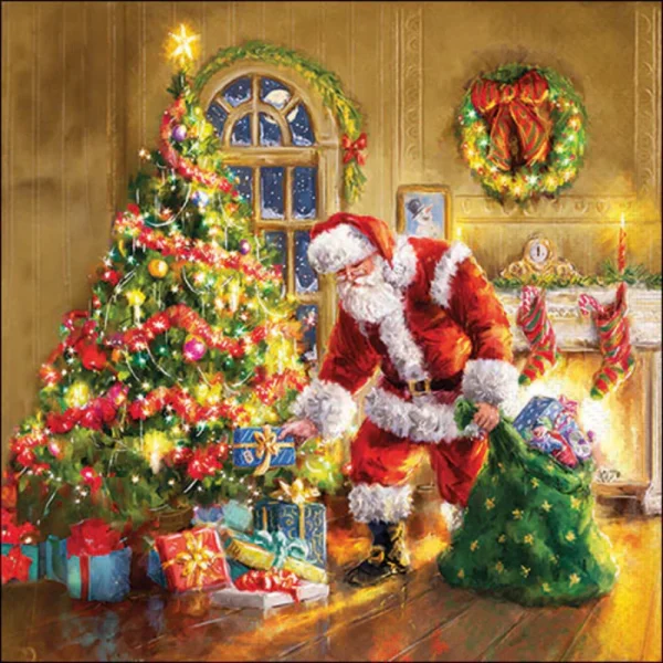 Guardanapo Decoupage 33318900 Gifts under Christmas tree.png