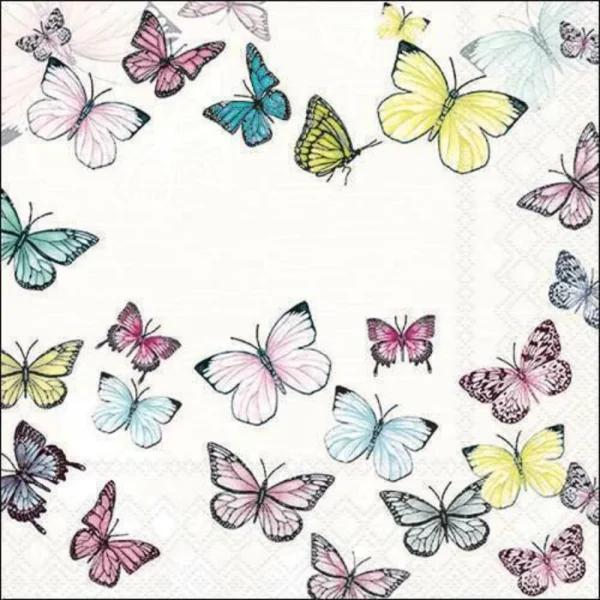 Guardanapo Decoupage 13310000 Napkin 33 Butterfly white.png