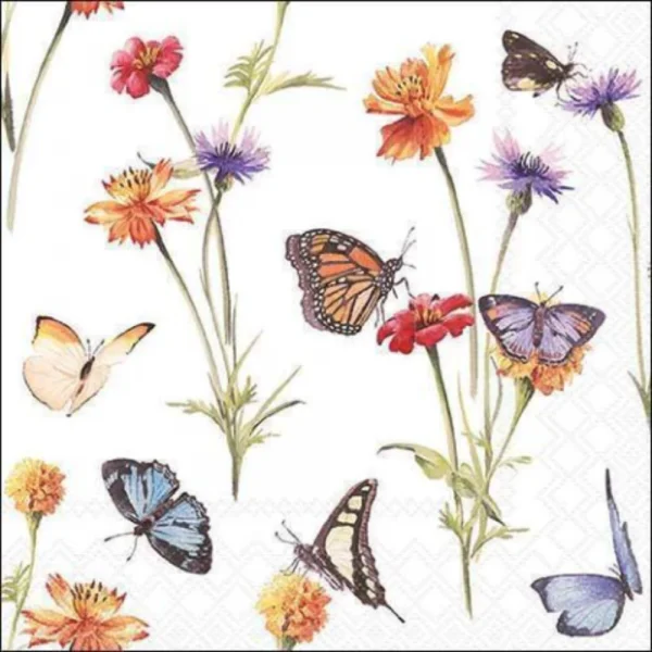 Guardanapo Decoupage 13319335 Napkin 33 Butterfly garden white.png