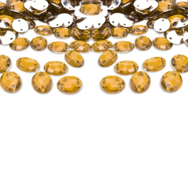 Chaton Oval Base Reta Com Furo 8x10 amarelo.png