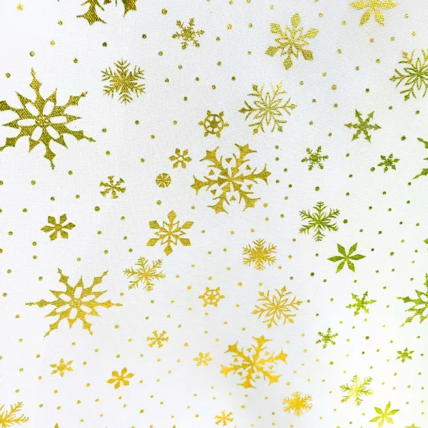 Tecido Oxford Natal shine fundo branco com dourado 222.V44.028.webp