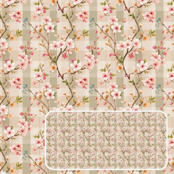 tricoline colecao belle jardim floral fundo xadrez.jpg